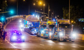 Large Load Dandenong - Lampson.
Lonsdale St at Town Hall and Heatherton Rd Bridge.